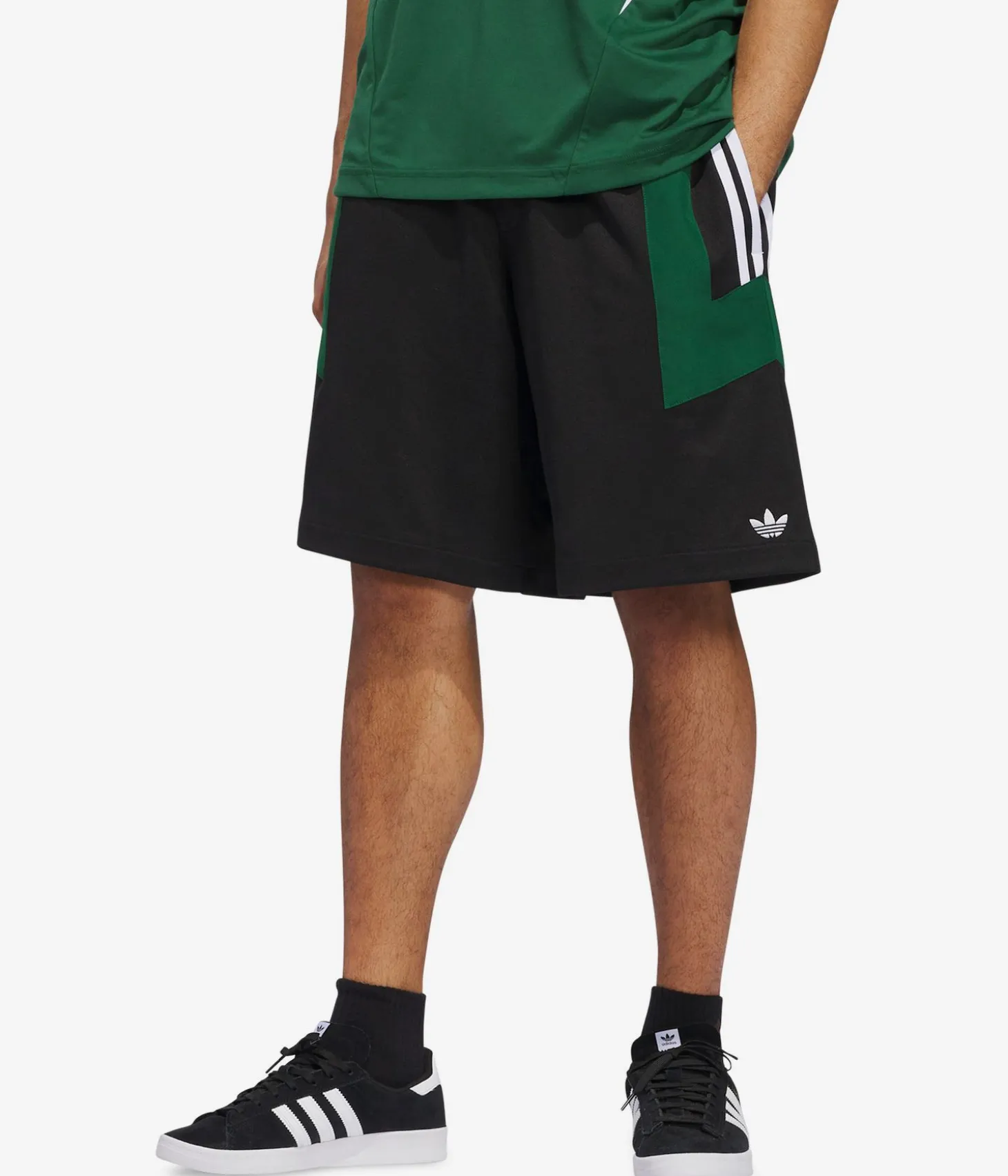 adidas Football Shorts (black dark green white)