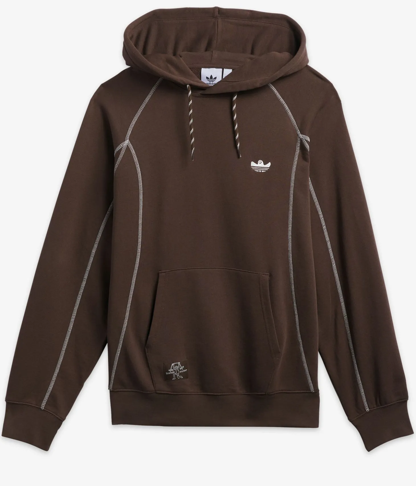 adidas Shmoo FW Hoodie (dark brown core white)