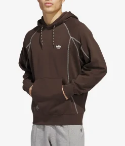 adidas Shmoo FW Hoodie (dark brown core white)