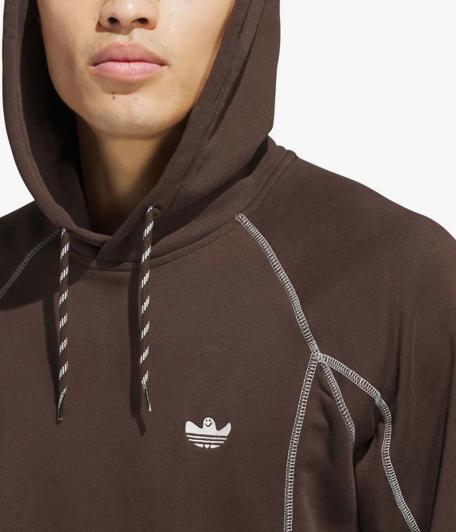 adidas Shmoo FW Hoodie (dark brown core white)