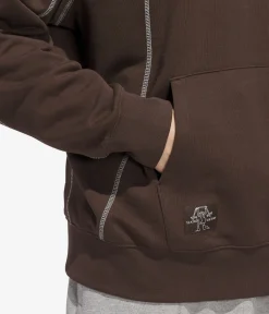 adidas Shmoo FW Hoodie (dark brown core white)