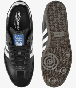 adidas Skateboarding Samba ADV Schuh (core black white gum gold)