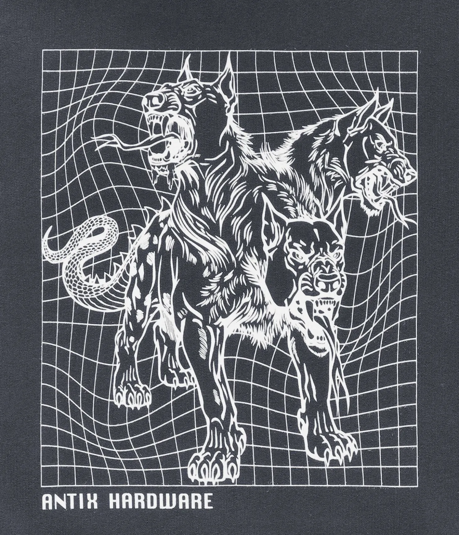 Antix Cerberus Organic Zip-Hoodie (charcoal)
