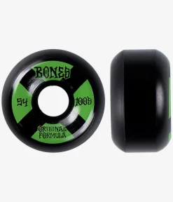 Bones 100's-OG #4 V5 Rollen (black green) 54mm 100A 4er Pack