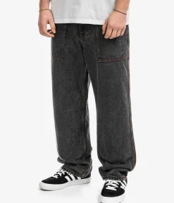 Butter Goods Breakdown Relaxed Denim Jeans (acid wash black)