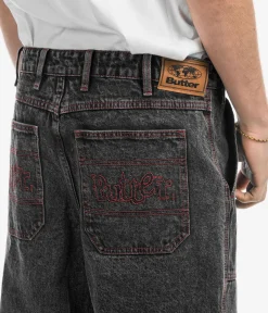 Butter Goods Breakdown Relaxed Denim Jeans (acid wash black)