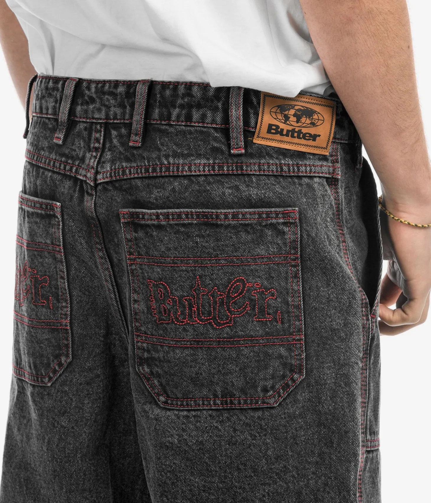 Butter Goods Breakdown Relaxed Denim Jeans (acid wash black)