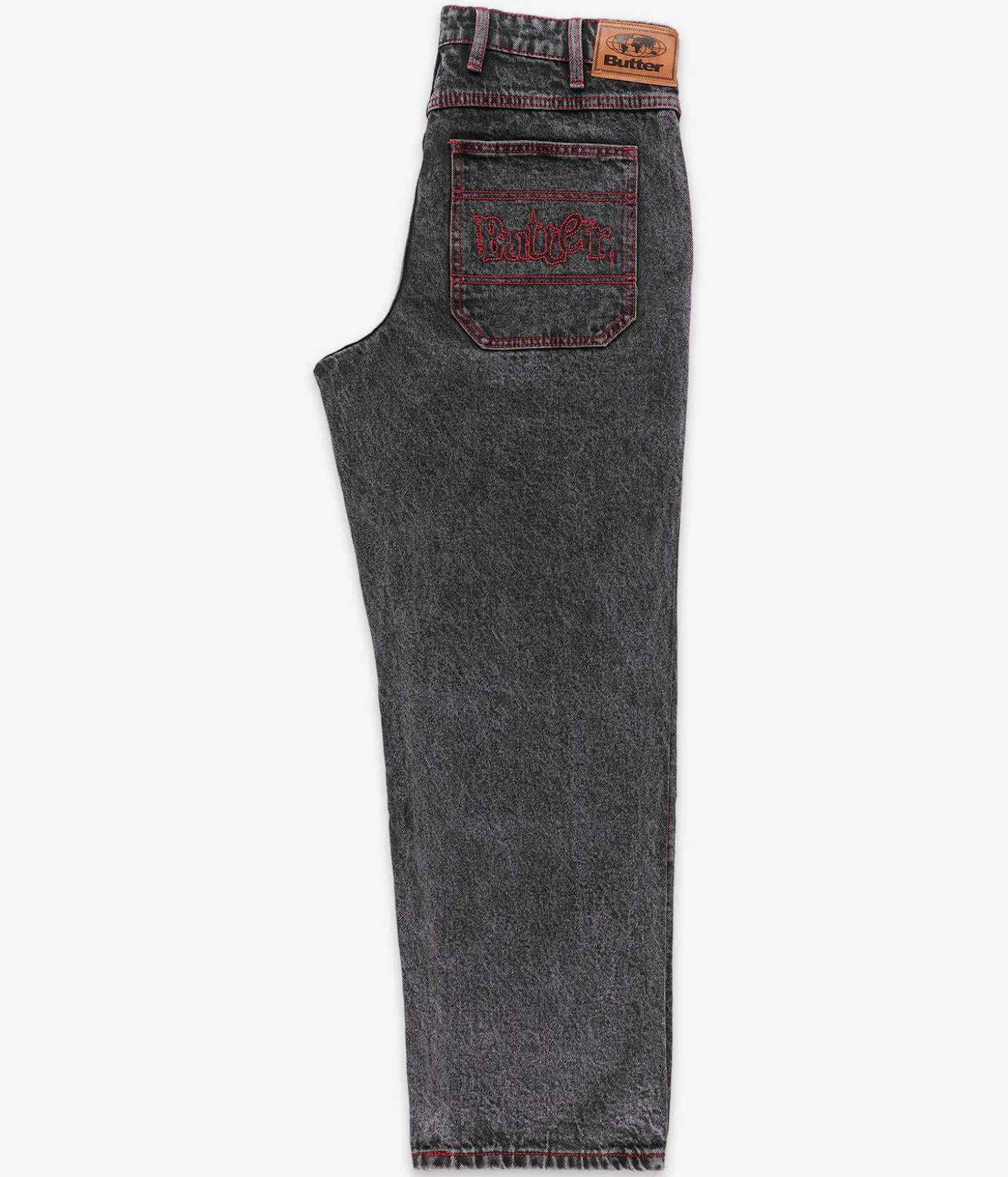 Butter Goods Breakdown Relaxed Denim Jeans (acid wash black)