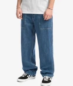 Butter Goods Breakdown Relaxed Denim Jeans (solid blue)