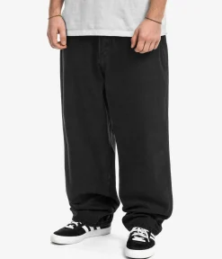 Butter Goods Lock Baggy Denim Jeans (flat black)
