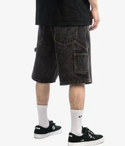 Butter Goods Weathergear Heavy Weight Denim Shorts (gun metal)