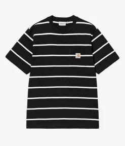 Carhartt WIP Aiken Pocket T-Shirt (stripe black)