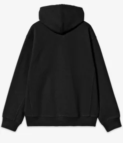 Carhartt WIP American Script Hooded Zip-Hoodie (black)