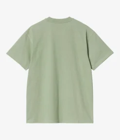Carhartt WIP American Script Organic T-Shirt (pale olive)