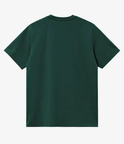 Carhartt WIP American Script Organic T-Shirt (conifer)