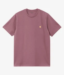 Carhartt WIP Chase T-Shirt (dusky pink gold)