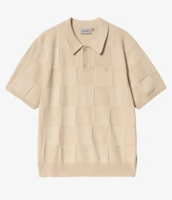 Carhartt WIP Checker Polo-Shirt (fleur de sel)