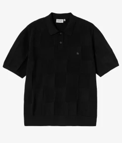 Carhartt WIP Checker Polo-Shirt (black)