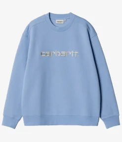 Carhartt WIP W' Basic Sweatshirt women (bluebird fleur de sel)