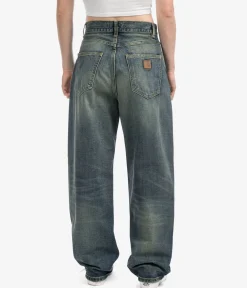 Carhartt WIP W' Brandon Camano Jeans women (blue worn used wash)
