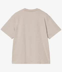 Carhartt WIP W' Chase Organic T-Shirt women (dusky beige gold)