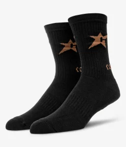 Carpet Company C-Star Logo Socken US 9-12 (black brown)