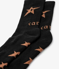 Carpet Company C-Star Logo Socken US 9-12 (black brown)