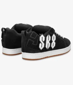 DC x skatedeluxe Court Graffik SE Schuh (black black white)
