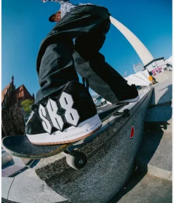 DC x skatedeluxe Court Graffik SE Schuh (black black white)