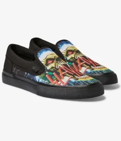 DC x Slayer Manual Slip Schuh (black black green)