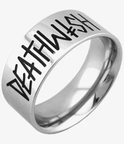 Deathwish Deathspray Ring (silver black)