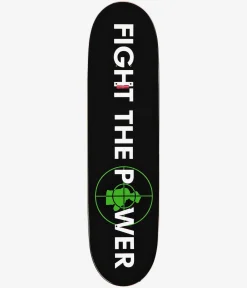 Element x Public Enemy Stencil 8.25" Skateboard Deck (black green)