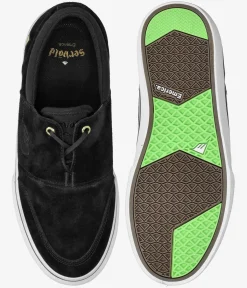 Emerica Servold Schuh (black white gold)