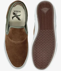 Emerica Wino G6 Slip-On Schuh (brown green)