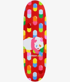 Enjoi Pilz Peekaboo Pro Panda Super Sap 9.125" Skateboard Deck (red)