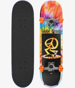 Globe Peace Man Mid 7.6" Komplettboard (spiral dye black)