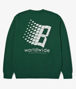 HUF x Bronze 56k Logo Sweatshirt (forest green)