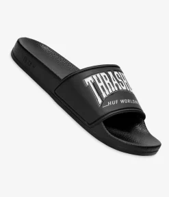 HUF x Thrasher Logo Sandale (black)