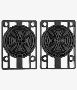 Independent 1/4" Riser Pads (black) 2er Pack
