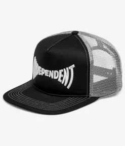 Independent Span Mesh Trucker Cap (black grey)