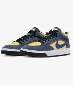 Nike SB React Leo Schuh (thunder blue saturn gold)