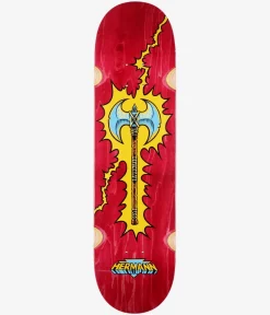 Real Herman Battle Axe Wheel Wells 8.25" Skateboard Deck (multi)