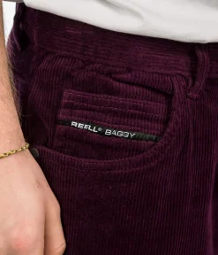 REELL Baggy Jeans (burgundy cord)