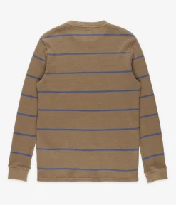 RVCA Day Shift Thermal Stripe Longsleeve (coyote)