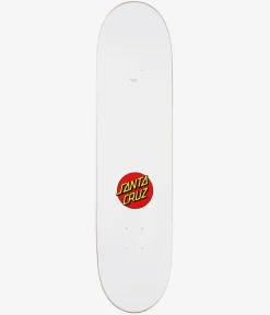 Santa Cruz Classic Dot 8" Skateboard Deck (white)