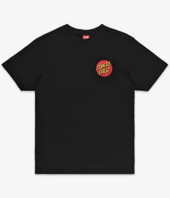 Santa Cruz Classic Dot Chest T-Shirt (black)