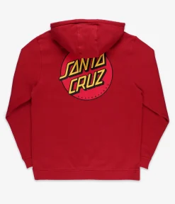 Santa Cruz Classic Dot Chest Hoodie (dark rust)
