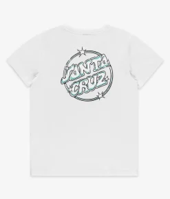 Santa Cruz Glint Dot T-Shirt kids (white)