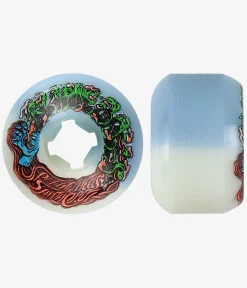 Santa Cruz Hairballs 50-50 Slime Balls Rollen (white blue) 53mm 95A 4er Pack