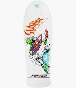 Santa Cruz Meek OG Slasher Reissue 10.1" Skateboard Deck (white)